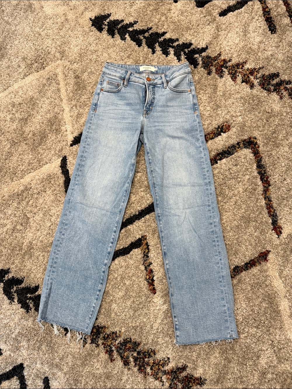 HIDDEN mid-Rise Straight Leg Women’s Jeans - Light Blue